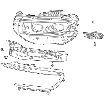68598988AA Mopar Headlamp Illustration 1 of 1
