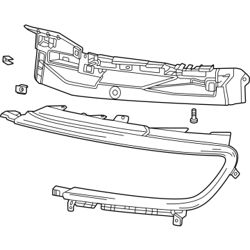 Mopar 68595542AA BRACKET-HEADLAMP 68595542AA Mopar BRACKET-HEADLAMP Illustration 1 of 1
