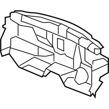 Mopar 5291636AP Cowl Plenum Panel Upper Silencer 5291636AP Mopar Cowl Plenum Panel Upper Silencer Illustration 1 of 1