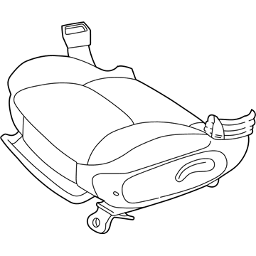 Mopar 1AR441L2AA Front Seat Cushion 1AR441L2AA Mopar Front Seat Cushion Illustration 1 of 1