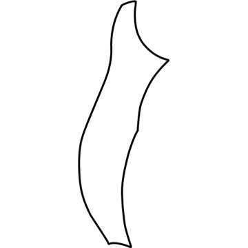 Mopar 1DA951L2AA Front Seat Back Cover 1DA951L2AA Mopar Front Seat Back Cover Illustration 1 of 1