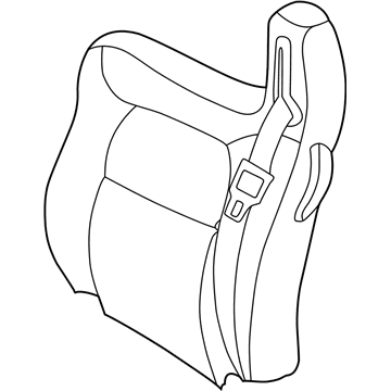 UL261T1AA Mopar Front Seat Back Illustration 1 of 1