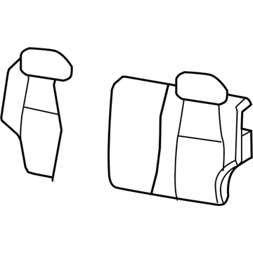 1DF161D5AA Mopar Rear Seat Back Illustration 1 of 1