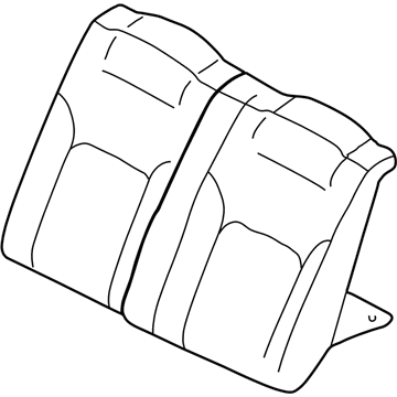 MR611662 Mopar Seat Back Rear Illustration 1 of 1