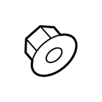 6502987 Mopar Hexagon Flange Locking Nut Illustration 1 of 1