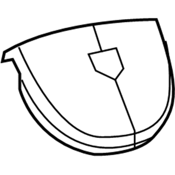 Mopar 1GK69XDVAF Driver Air Bag Grey 1GK69XDVAF Mopar Driver Air Bag Grey Illustration 1 of 1