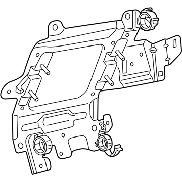 Mopar 68255338AA Bracket-Engine Control Unit 68255338AA Mopar Bracket-Engine Control Unit Illustration 1 of 1