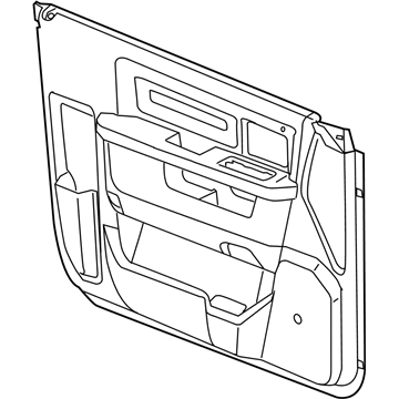 1EA271D3AB Mopar Front Door Trim Panel Illustration 1 of 1