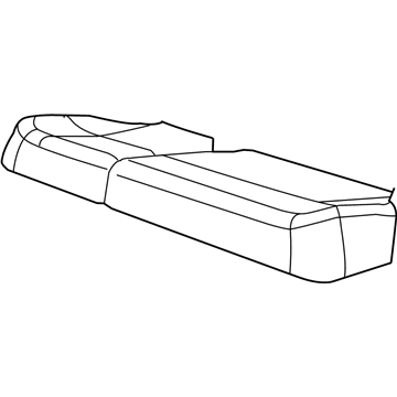 Mopar 1NJ021DVAA Rear Seat Cushion 1NJ021DVAA Mopar Rear Seat Cushion Illustration 1 of 1