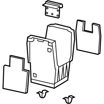 Mopar 1QF711K2AA Floor Console Bin 1QF711K2AA Mopar Floor Console Bin Illustration 1 of 1