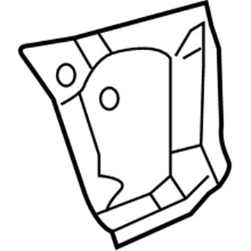 Mopar 68009177AA Wheelhouse Panel 68009177AA Mopar Wheelhouse Panel Illustration 1 of 1