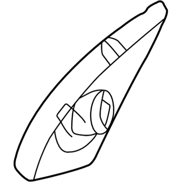 Mopar QA53WL5AF Bezel-Front Door Mirror QA53WL5AF Mopar Bezel-Front Door Mirror Illustration 1 of 1