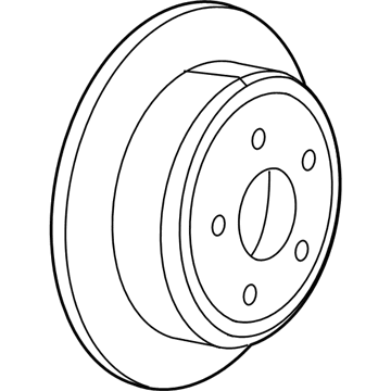 52129250AA Mopar Rear Brake Rotor Illustration 1 of 1