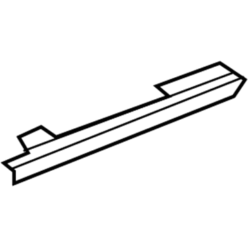 5182825AG Mopar Door Glass Rail Illustration 1 of 1