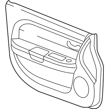 1GH601DVAA Mopar Front Door Trim Panel Illustration 1 of 1