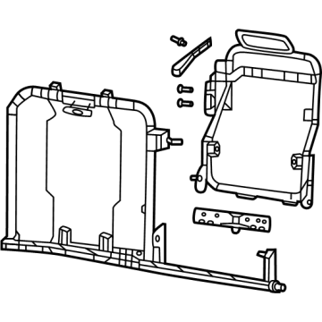 68566290AA Mopar FRAME-REAR SEAT BACK Illustration 1 of 1