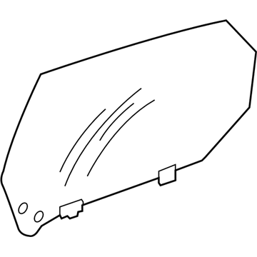 5067274AB Mopar Front Door Glass Illustration 1 of 1