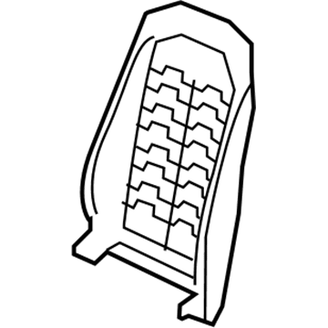 68010927AA Mopar Frame St-Front Seat Back Illustration 1 of 1