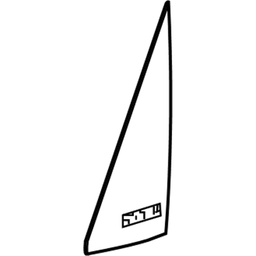 68361373AA Mopar Front Door Glass Illustration 1 of 1