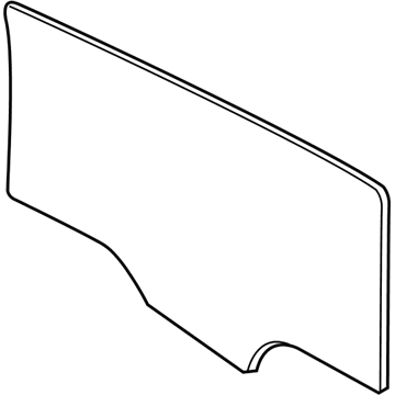 68274331AA Mopar Front Door Glass Illustration 1 of 1