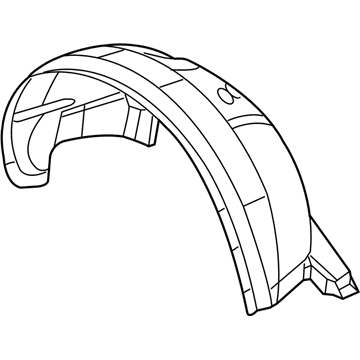 55157170AD Mopar Front Fender Shield Illustration 1 of 1