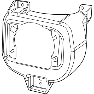 68438852AA Mopar Fog Lamp Bracket Illustration 1 of 1