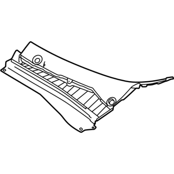 7RX13LXHAA Mopar GRILLE-COWL PANEL Illustration 1 of 1