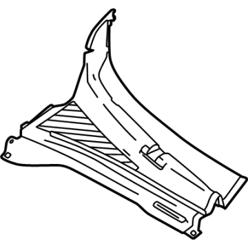 7RX12LXHAA Mopar GRILLE-COWL PANEL Illustration 1 of 1