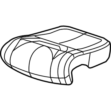 Mopar 5LP12HL1AA Front Seat Cushion Cover 5LP12HL1AA Mopar Front Seat Cushion Cover Illustration 1 of 1