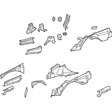 5097445AB Mopar WHEEL/HOUSE-WHEELHOUSE Illustration 1 of 1
