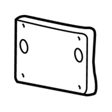 2004 Chrysler Crossfire License Plate - YA51XS9AA