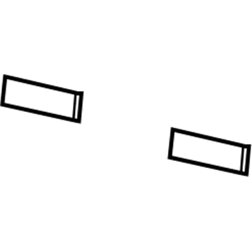 5097534AA Mopar Plate-Front Bumper Illustration 1 of 1