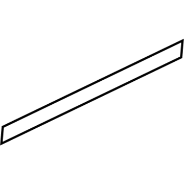 Mopar 1CW04RXFAA Rear Door Molding 1CW04RXFAA Mopar Rear Door Molding Illustration 1 of 1