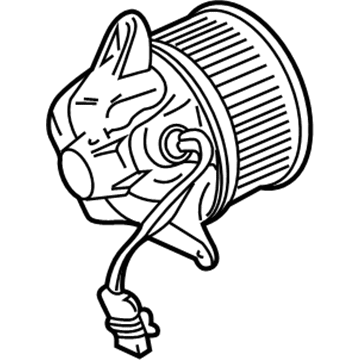 Jeep Wrangler Blower Motor - 4886150AA