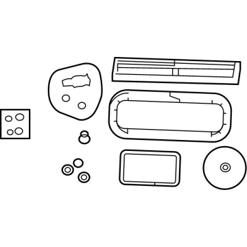 68542645AB Mopar Air Conditioning And Heater Unit Seal Kit Illustration 1 of 1