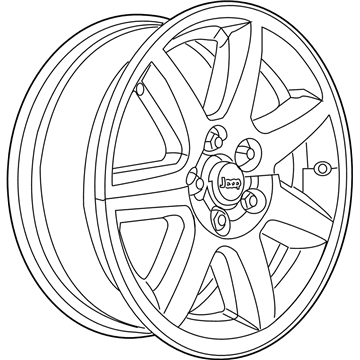 1DT35GSAAC Mopar Wheel Alloy Aluminum Illustration 1 of 1