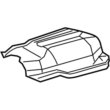 Mopar 5097381AA Heat Shield 5097381AA Mopar Heat Shield Illustration 1 of 1