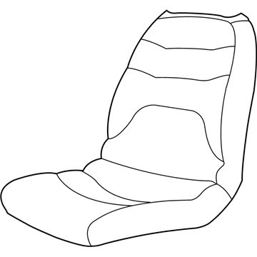 Mopar UE831L5AA Front Seat Back UE831L5AA Mopar Front Seat Back Illustration 1 of 1