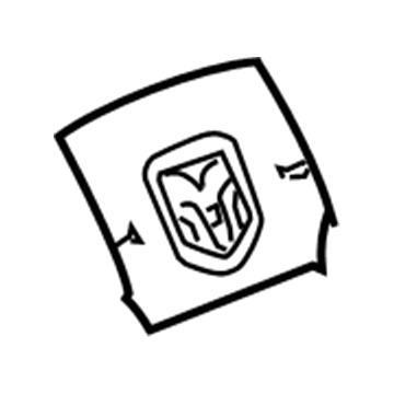 YT70XDHAB Mopar Air Bag Module Cover Illustration 1 of 1