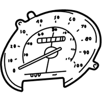 4713568 Mopar SPEEDO-Cluster 100 Mph Illustration 1 of 1