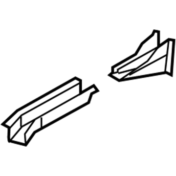 68025689AA Mopar Extension-Rear Rail Illustration 1 of 1