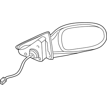 4806137AB Mopar Driver Side Mirror Outside Rear View Illustration 1 of 1