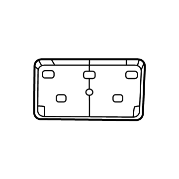 2025 Ram 1500 License Plate - 68566320AB