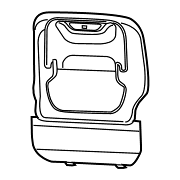 6WX971X9AB Mopar Front Seat Back Panel Illustration 1 of 1