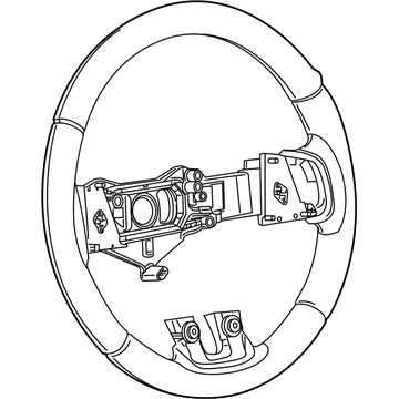 1XX27XDVAA Mopar Steering Wheel Illustration 1 of 1