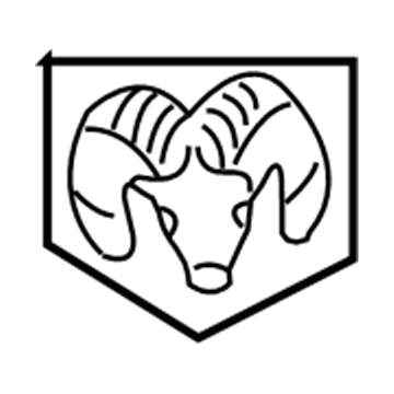 52851538AA Mopar MEDALLION-Ram Head Illustration 1 of 1
