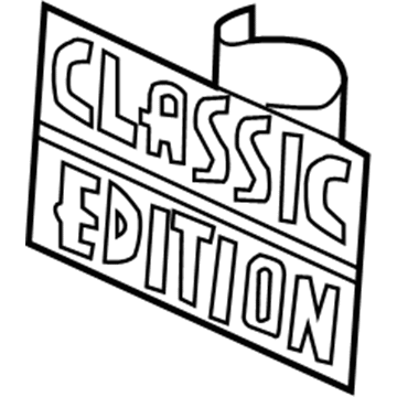 5303590AA Mopar Nameplate Illustration 1 of 1