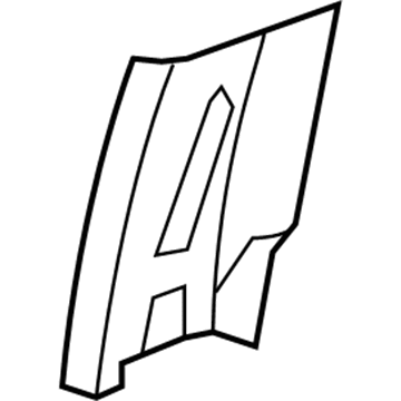 1DX51BD1AB Mopar B Pillar Upper Trim Panel Illustration 1 of 1