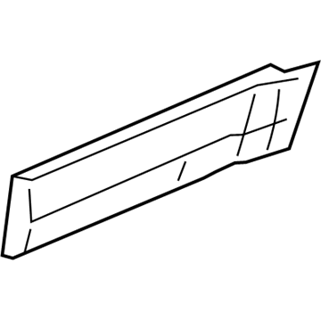 5182578AB Mopar Rear Door Molding Illustration 1 of 1