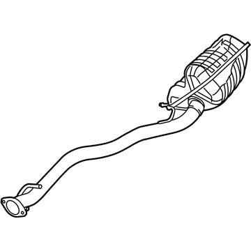 Mopar 68260151AA Exhaust Resonator 68260151AA Mopar Exhaust Resonator Illustration 1 of 1